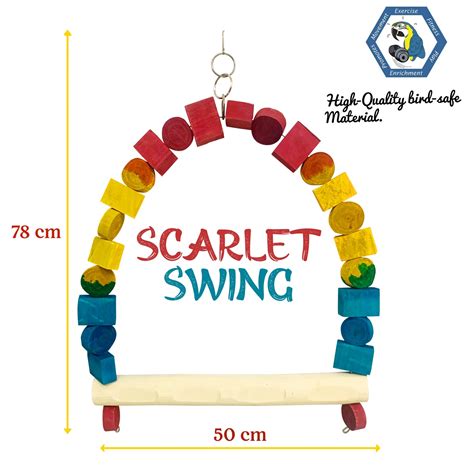 Congo 78X50cm Scarlet Macaw Colour Swing for Macaws (Piece of 1) – CONGO