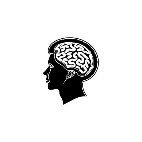 Brain silhouette mental health Vectors - Download Free High-Quality ...
