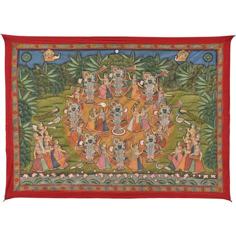 Flawless handmade Pichwai painting of Shreenath Ji