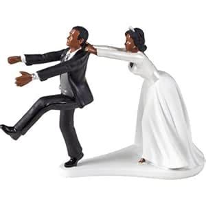 Buy Wilton Wedding Humorous Cake Topper Oh No You Dont Black White ...