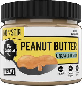The Butternut Co. No Stir Peanut Butter - Unsweetened Creamy 340 g ...