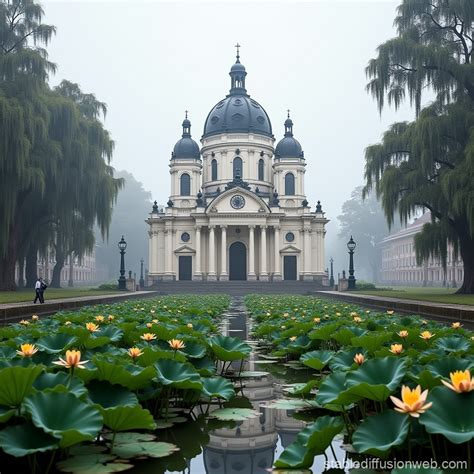 Baroque Church in Humid Subtropical Climate | Stable Diffusion Online