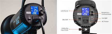 Godox SL60 60W 5600K Studio White Version LCD Panel LED Video Light ...