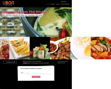Ubon Thai Kitchen Menu Torrance | Besto Blog