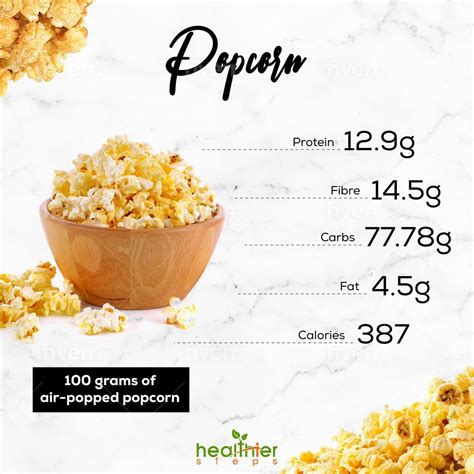 Popcorn Nutrition: is it a Healthy Snack? - Healthier Steps