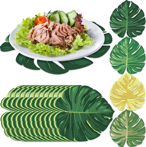 Amazon.com: 80 Pcs Disposable Flower Shaped Paper Placemats 12.8 Inch ...
