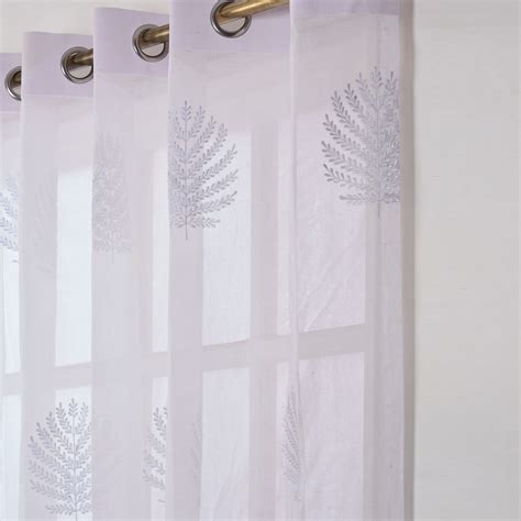 ORGANDY curtain with fern embroidery - sizes available – Vliving