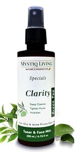 Mystiq Living Specials - Green Tea Clarity - Acne Gel Cream | Anti Acne ...