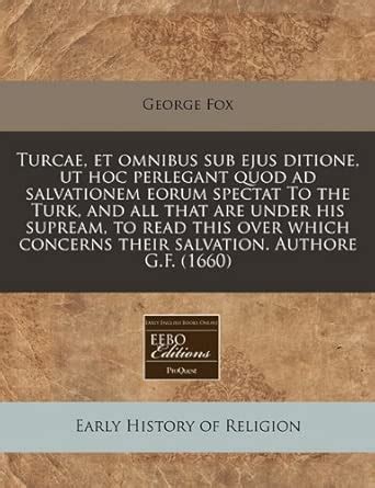 Buy Turcae, Et Omnibus Sub Ejus Ditione, UT Hoc Perlegant Quod Ad ...
