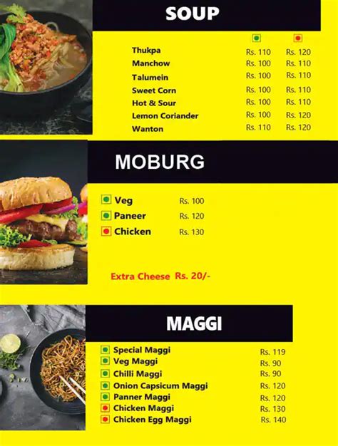 Menu at Momo magic cafe, Patna, Ashiana - Digha Rd