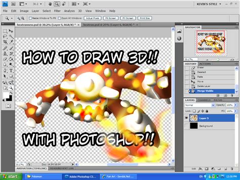 Image result for 3D Pokemon Drawing Tutorial