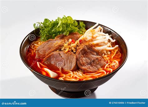 Bun Bo Hue, AI Generative Vietnamese Spicy Beef Noodle Soup Made with ...