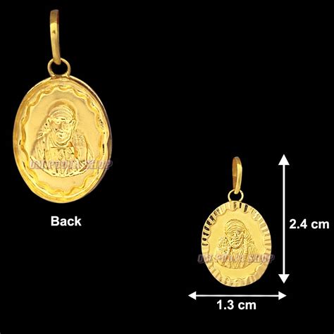 SaiBaba Aura Pendant in 18Kt Pure Gold buy online