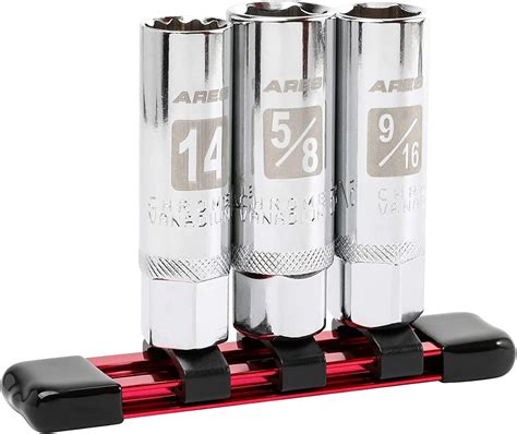 ARES 11015-3-Piece Magnetic Spark Plug Socket Set - India | Ubuy
