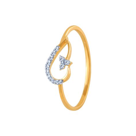 14k (585) Yellow Gold And Diamond Ring For Women – P.C. Chandra Jewellers