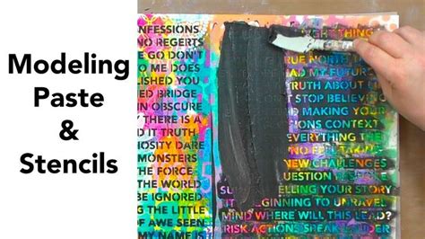Image result for Using Modeling Paste for Stencils
