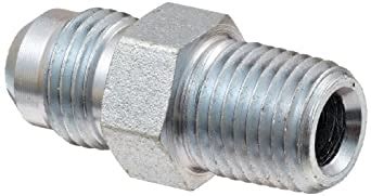 Dixon 2404-6-4 Zinc Plated Steel Hydraulic Fitting, Adapter, 9/16"-18 ...