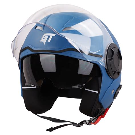 Steelbird SBH-31 GT Dashing ISI Certified Open Face Helmet for Men and ...