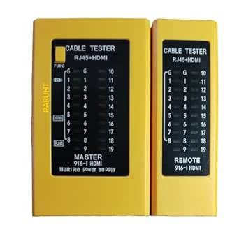 PARUHT HDMI+RJ45 Tester, High Definition 2-IN-1 HDMI & RJ45 Digital ...