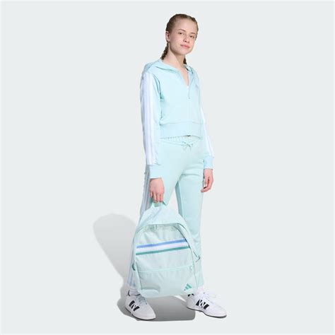 Kids Clothing - Essentials Full-Zip Hoodie Kids - Turquoise | adidas ...