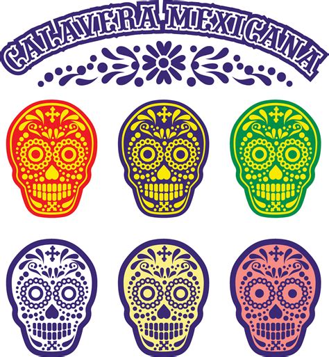 mexican sugar skull 30770022 Vector Art at Vecteezy