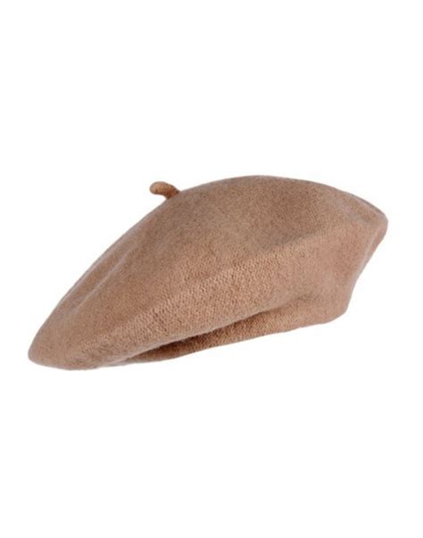 Shop Unisex Pure wool Basque beret cap beige at Woollen Wear