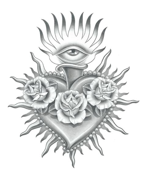 https://www.google.com/blank.html | Sacred heart tattoos, Heart tattoo ...