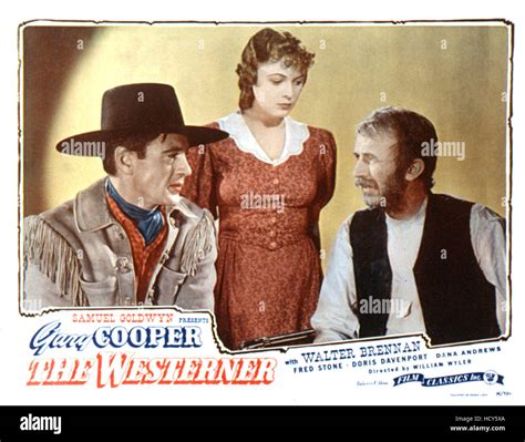 THE WESTERNER, Gary Cooper, Doris Davenport, Walter Brennan, 1940 Stock ...