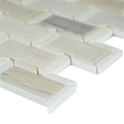 Buy Angora Framework 12 in. x 12 in. Polished Marble Floor and Wall ...