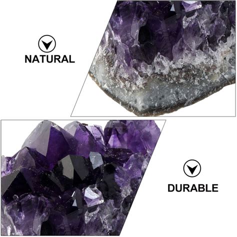 Buy Healifty Natural Amethyst Quartz Crystal Clusters Stone Purple ...