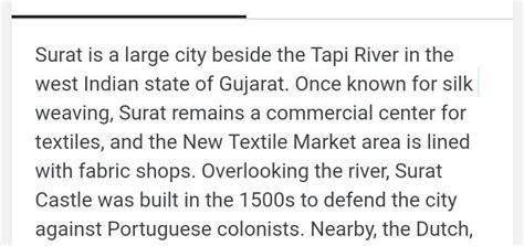 write short note on pilgrimage towns and Surat - Brainly.in
