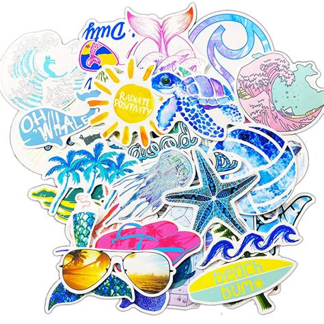Aesthetic Trendy Cute Stickers for Teens Girl Perfect for Water Bottle ...