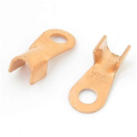 Alcoa Prime2 Pcs 100A Cable Connector Lugs Ring Tongue Copper Passing ...