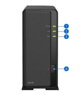 Synology DiskStation DS124 Network Attached Storage Drive (NAS) (Black ...