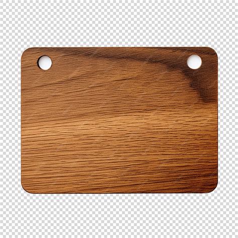 Premium PSD | Wooden label in transparent background