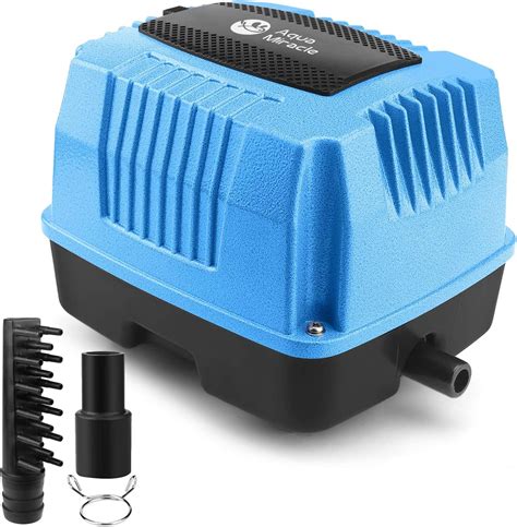 AquaMiracle Super Powerful Linear Air Pump AP-80 Pond Aerator, 1350GPH ...