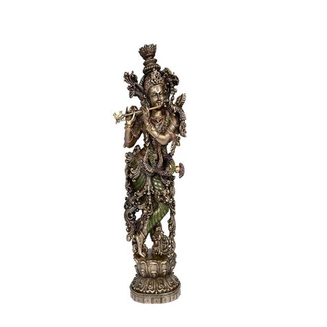AONA Polyresin Large Krishna Idol - Statue Showpiece Murti for Home ...