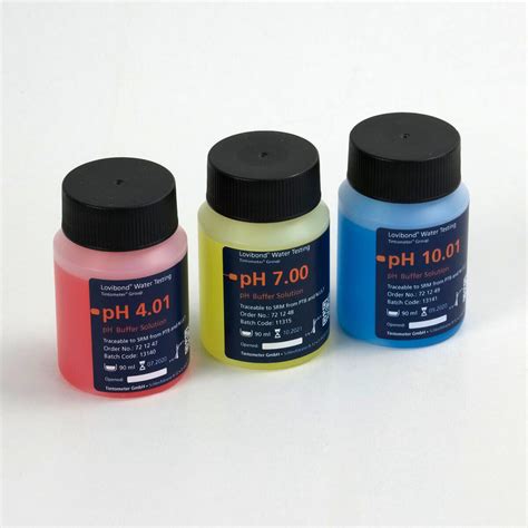 pH-Buffer solution Set pH 4, pH 7, pH 10 (25 °C), 90 ml | Lovibond