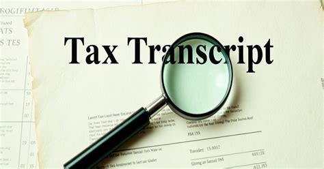 What Is Tax Transcript 的图像结果