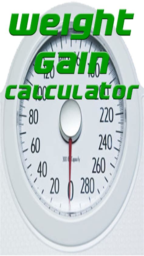 Weight Gain Calculator - App on Amazon Appstore