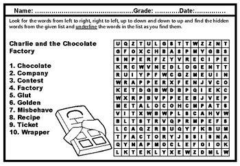 4th Grade Literature, Word Search Worksheets, No Prep Sub Plan ...