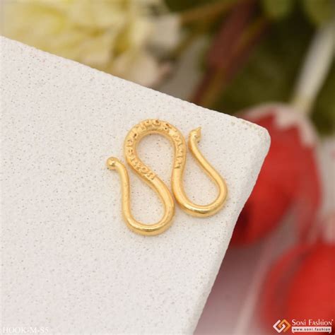 1 Gram Gold Plated M/w Hook For Chain - Small Size – Soni Fashion