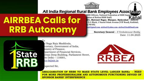 One State One RRB: AIRRBEA Urges DFS to Ensure RRB Autonomy and Delink ...