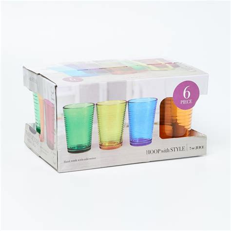 Buy Carley Spectrum Set of 6 Juice Glasses - 207ml from Home Centre at ...