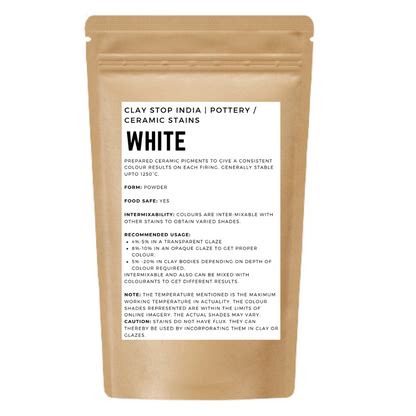 White (Pottery Stain) – Formulators Inc