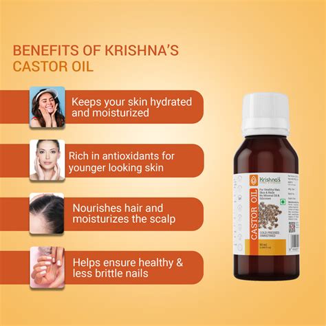 Buy Krishna's Herbal & Ayurveda Castor Oil - 50 ml