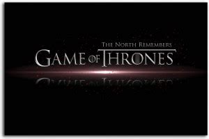 Game Of Throne Wall Poster - The North remembers - Logo - Large Size ...