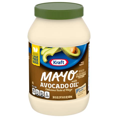 Mayo with Avocado Oil Reduced Fat Mayonnaise | KRAFT MAYONNAISE ...