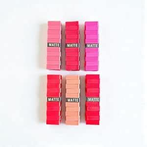 Buy Professional Matte Waterproof Lipsticks, 6 Pink Shades Collection ...