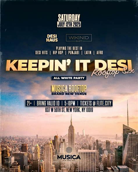 Bollywood Sunset Hottest Desi party Nyc @Musica Rooftop New York City ...